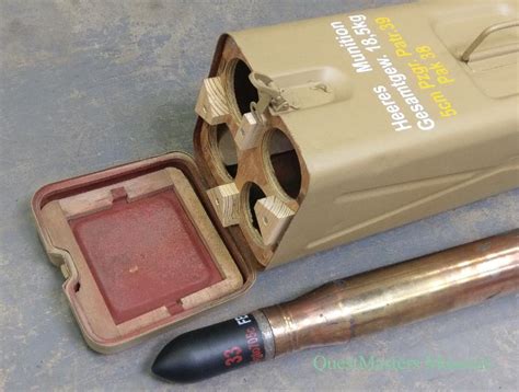 5cm pak 38 ammo box steel|ww2 metal ammo box.